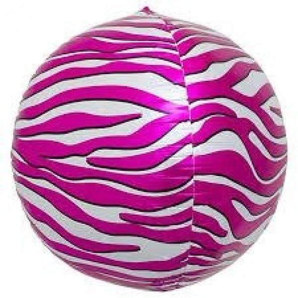 Pink Zebra 3D 17 inch