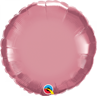 Mauve Chrome Round 18 inch