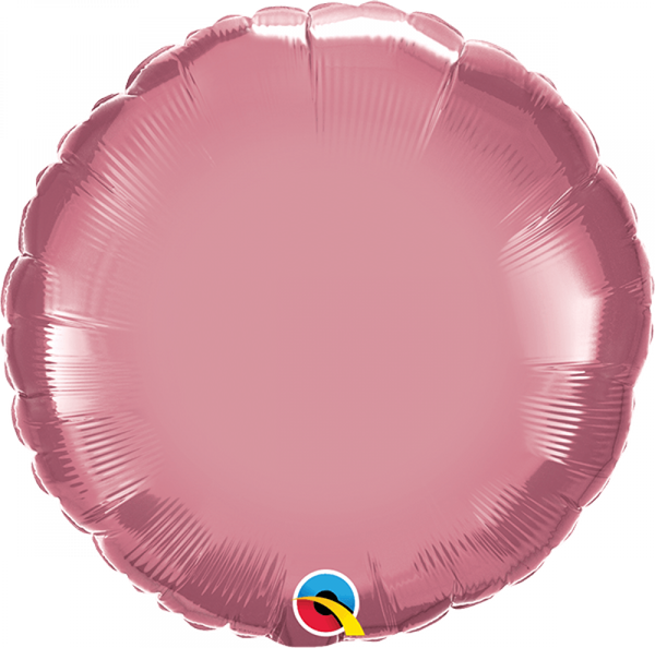 Mauve Chrome Round 18 inch